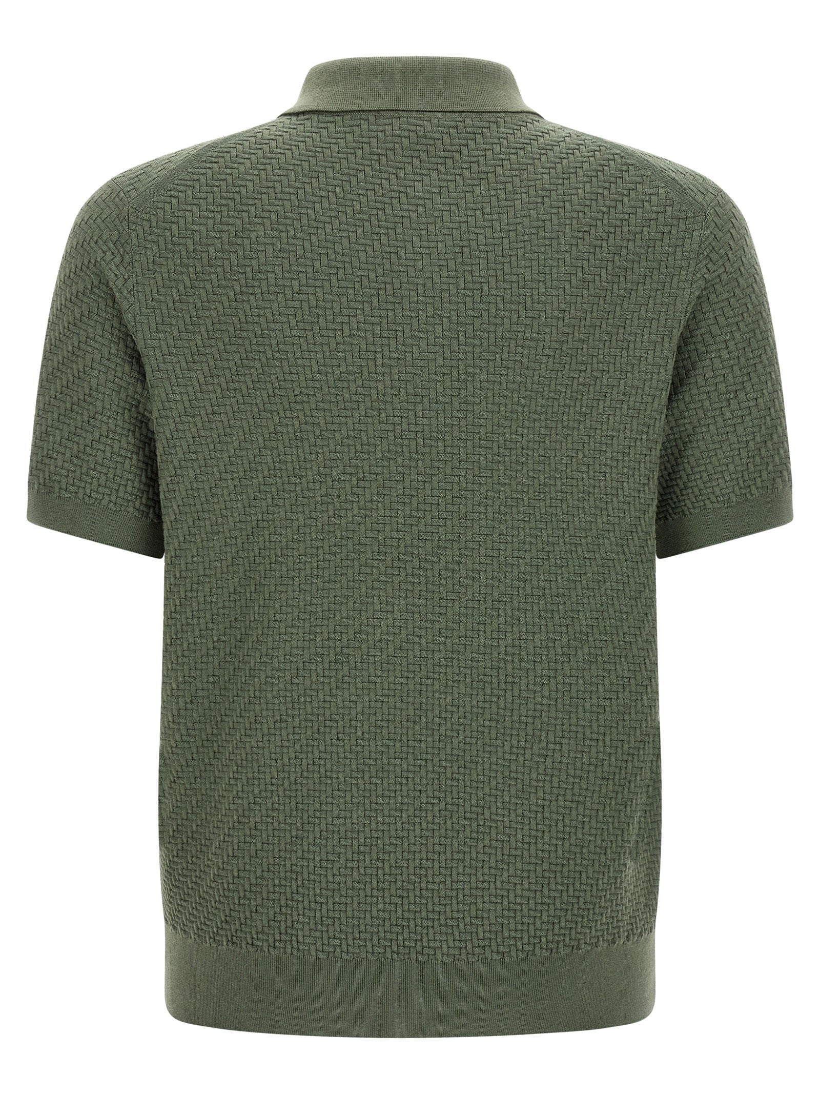 Brioni Bicolor Cotton Polo Shirt