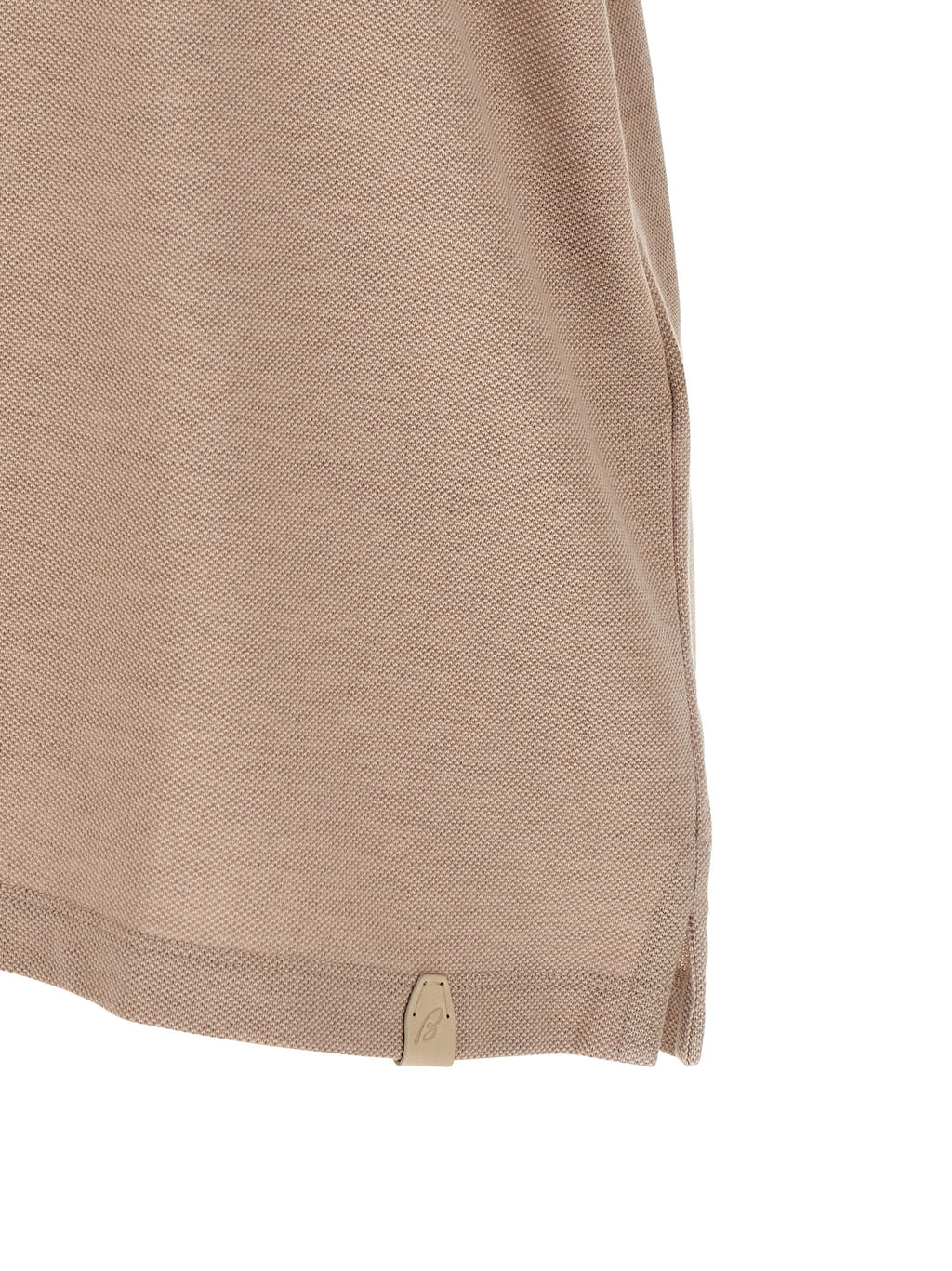 Brioni Beige Cotton Polo Shirt