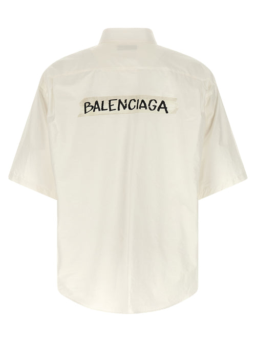 Balenciaga weiße Baumwollbluse