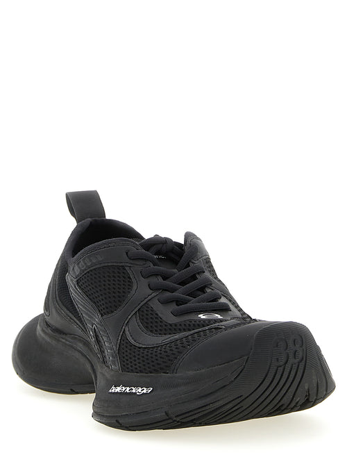 Balenciaga Schwarze Polyester-Sportsneaker