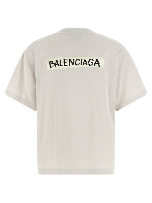 Balenciaga Grau Baumwoll-T-Shirt