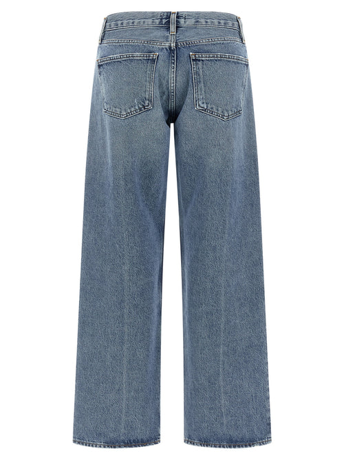 Agolde Blue Cotton Straight-Leg Jeans