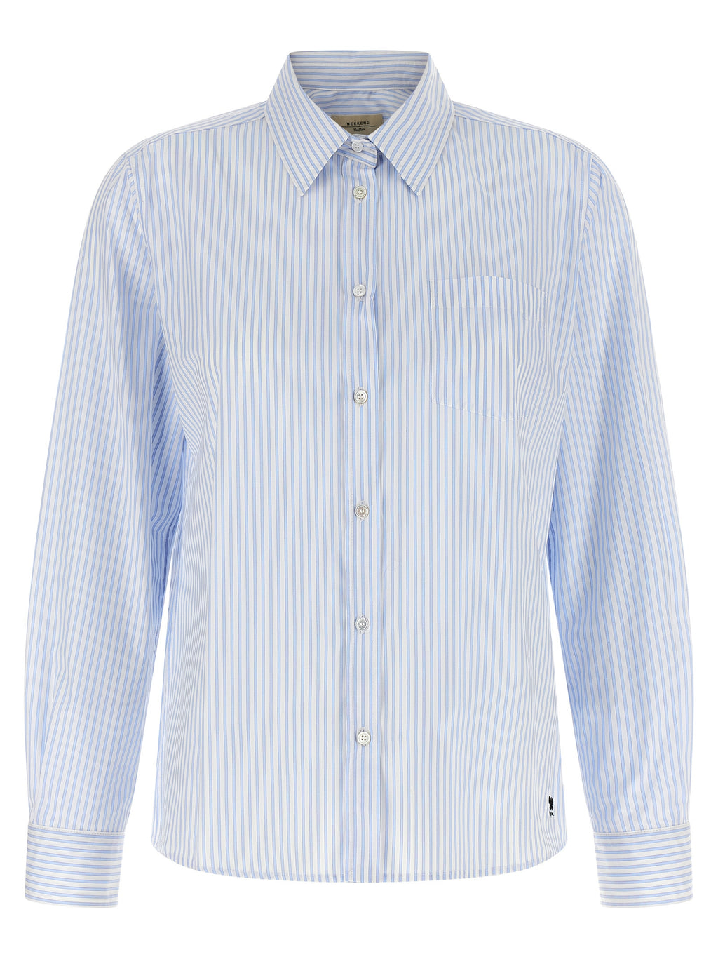 Max Mara Blue Cotton Blouse