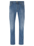 Jacob Cohen Blue Cotton Straight-Leg Jeans