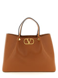 Valentino Garavani Brown Calfskin Tote Bag