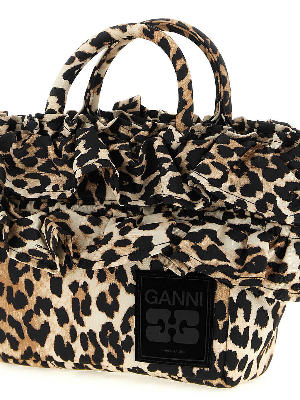 Ganni Brown Polyamide Handbag