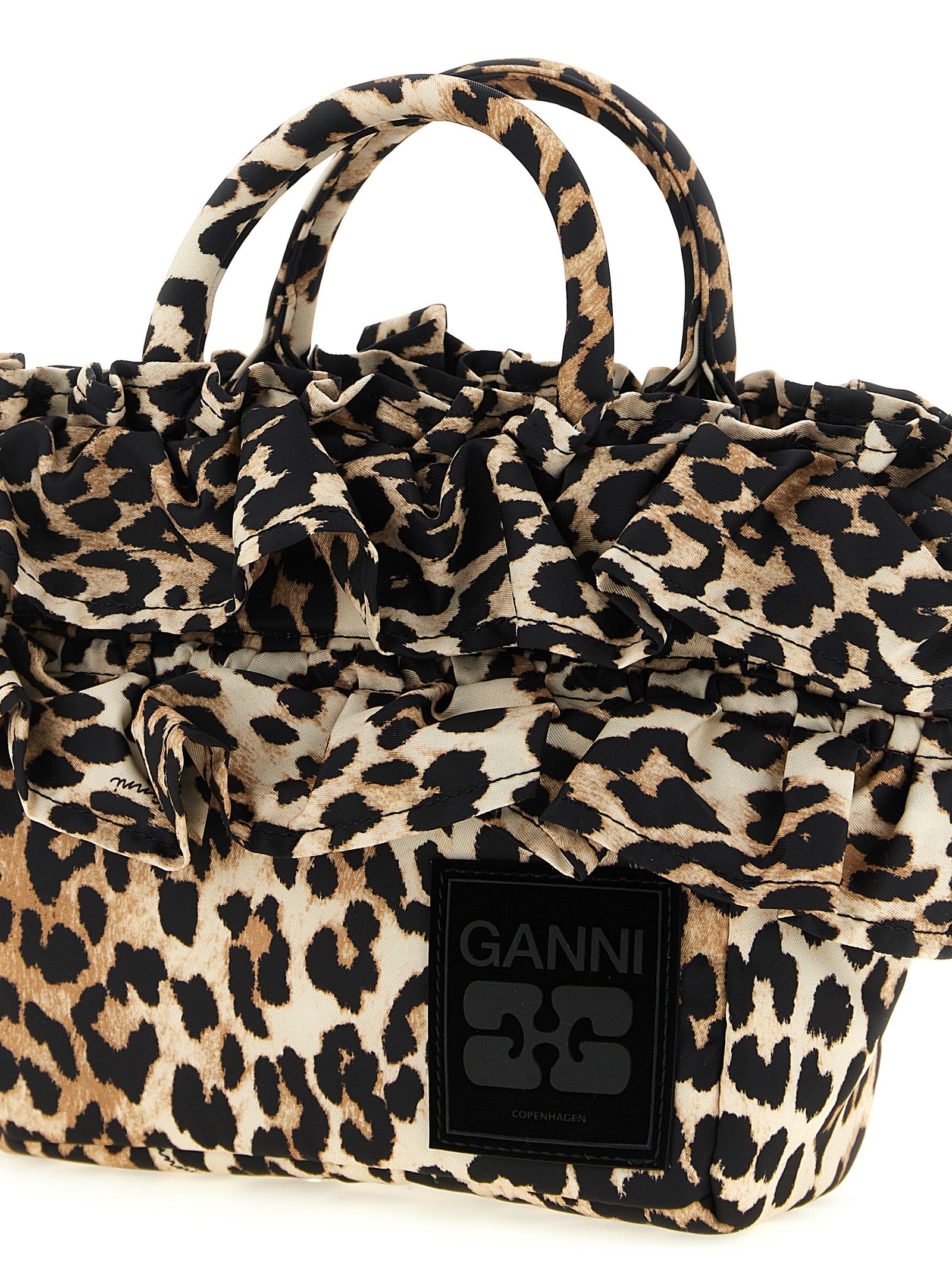 Ganni Brown Polyamide Handbag
