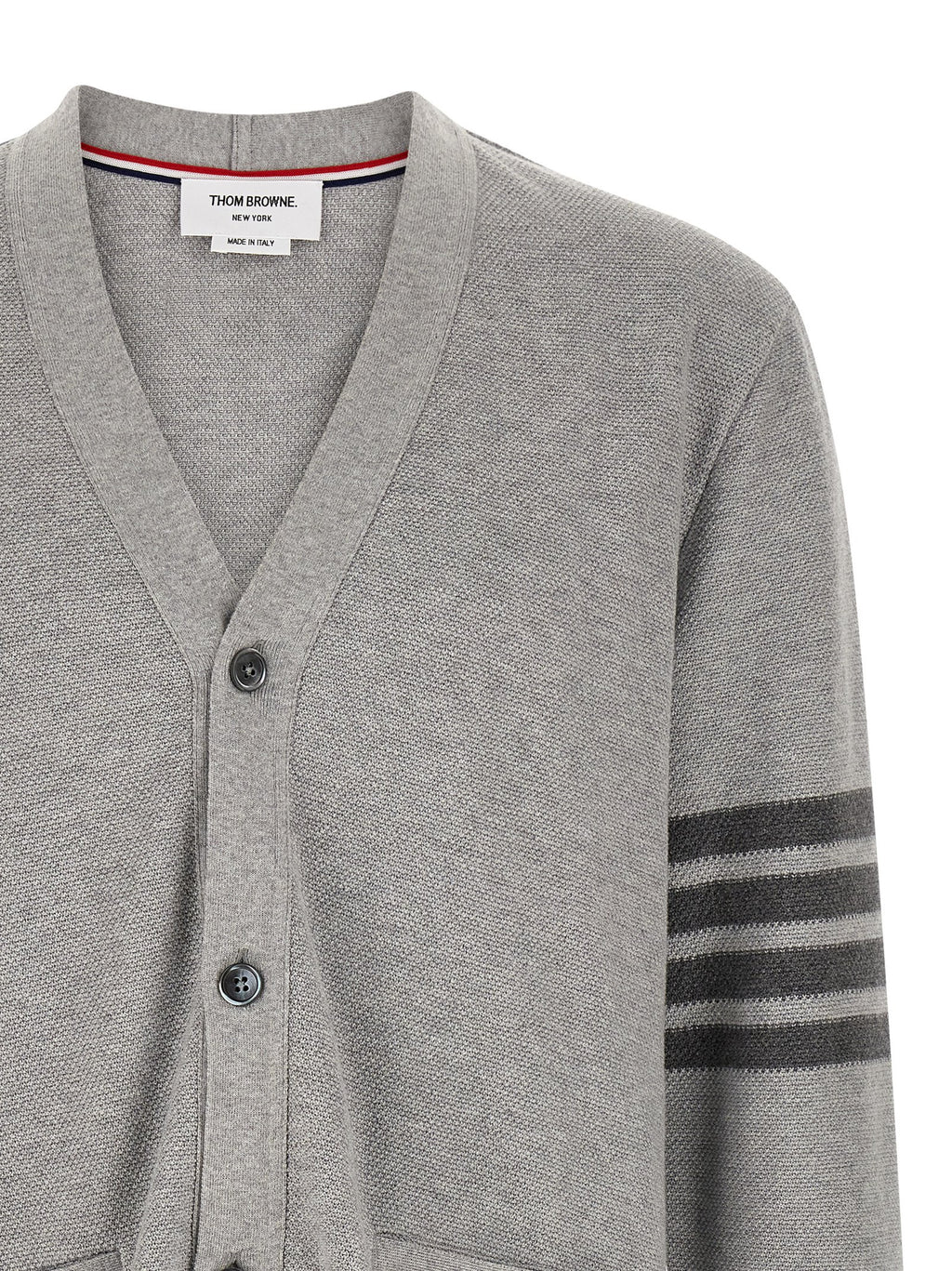 Thom Browne Gray Cotton Cardigan