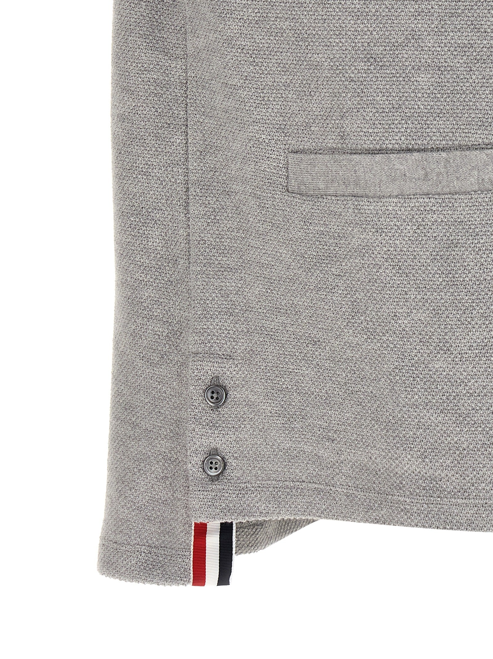 Thom Browne Gray Cotton Cardigan