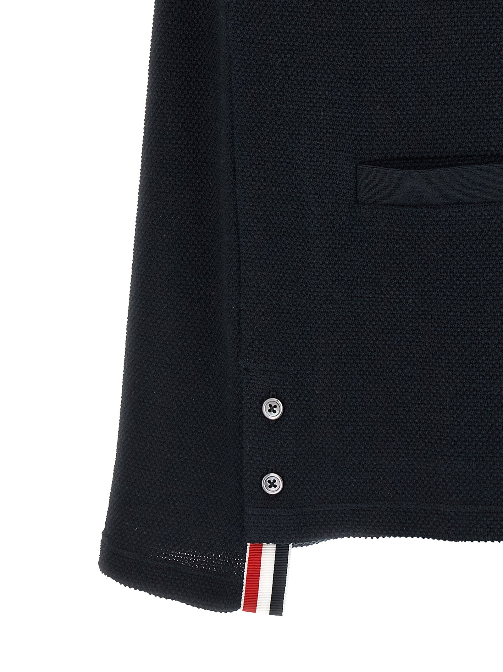Thom Browne Blue Cotton Cardigan
