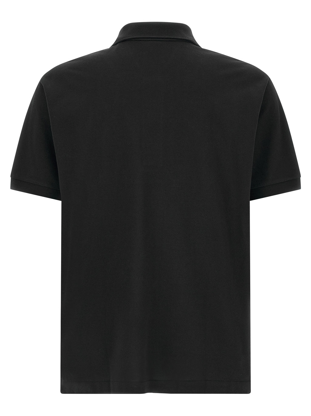 Lacoste Black Cotton Polo Shirt