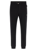 Philipp Plein Black Cotton Joggers (Workout Pants)