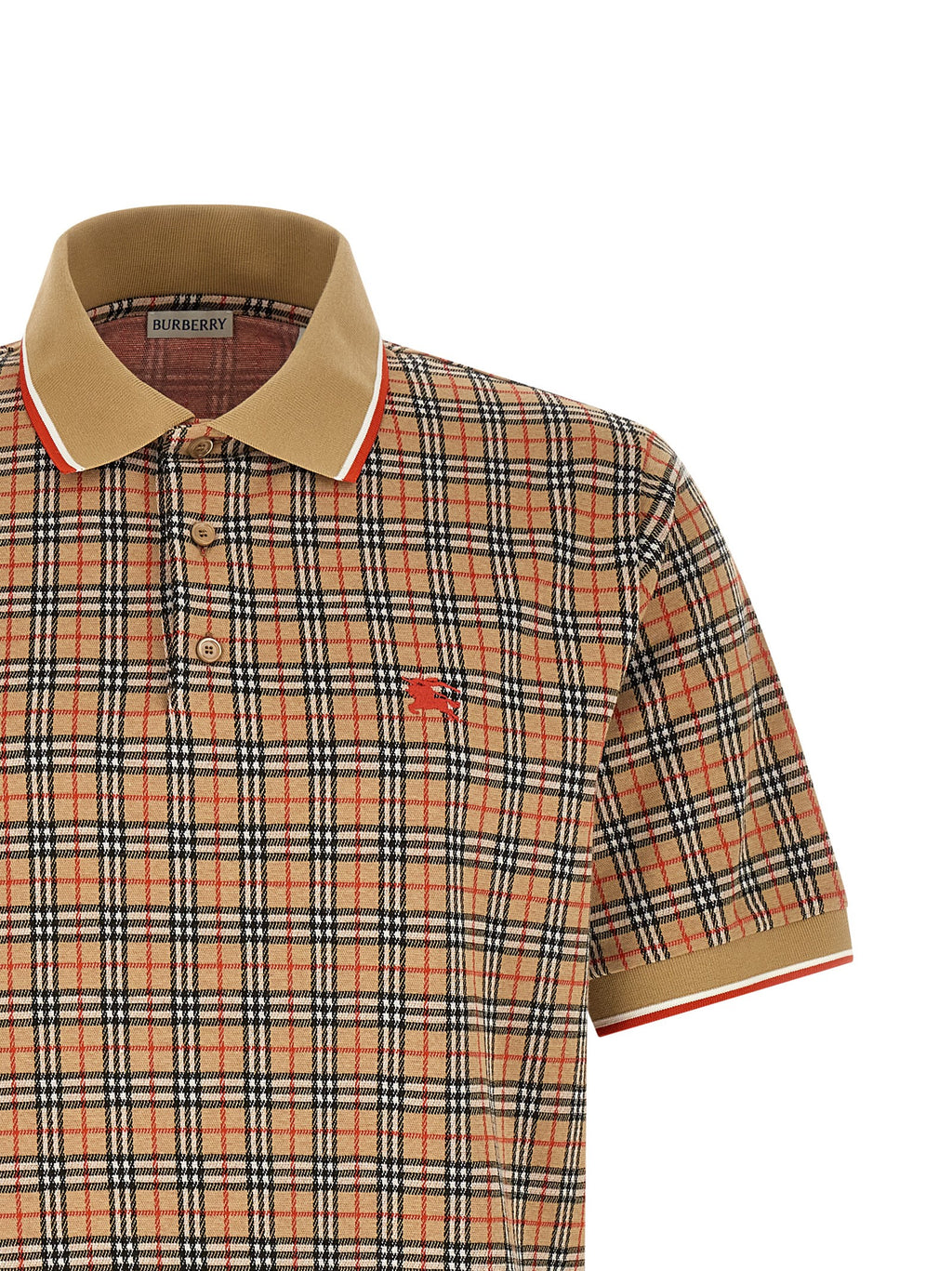 Burberry Beige Viscose Polo Shirt