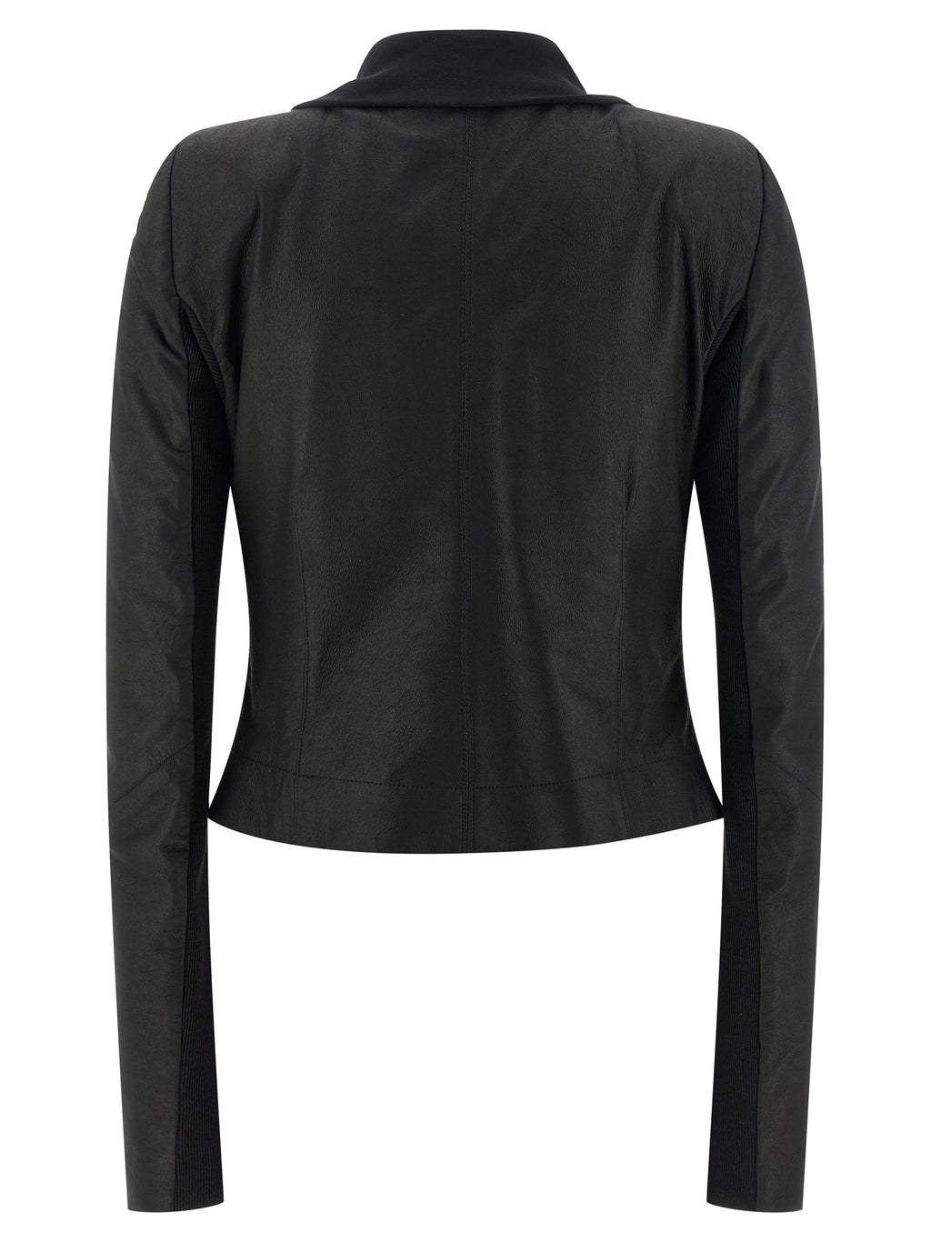 Rick Owens Black Lamb Leather Leather Jacket