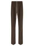 Rick Owens Brown Cotton Casual Pants
