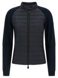 Moncler Grenoble Blue Polyamide Cardigan