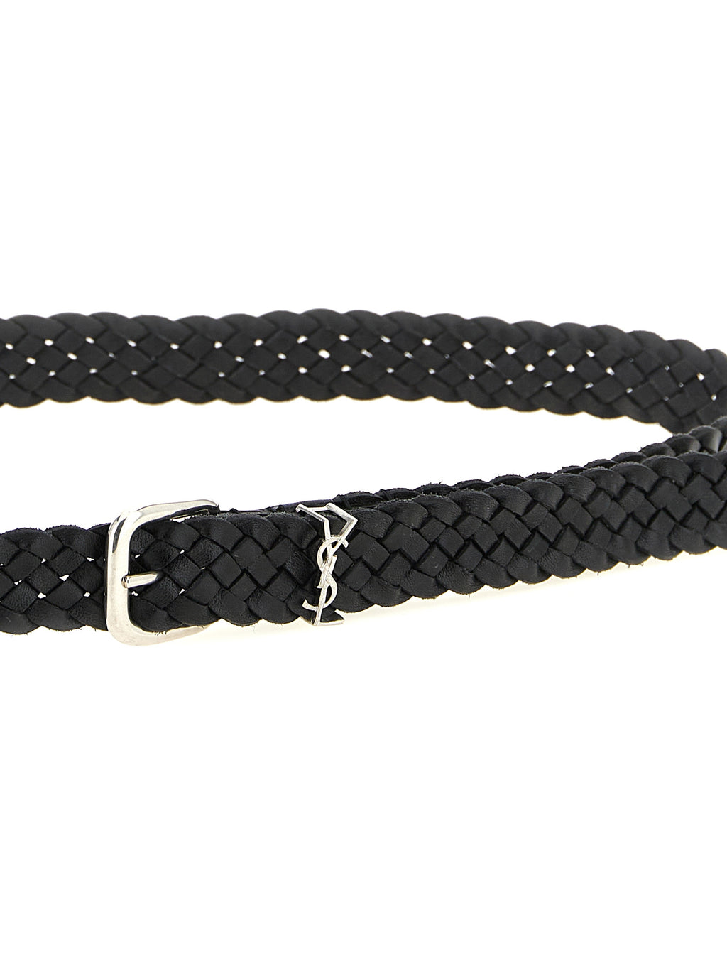 Saint Laurent Black Calfskin Regular Belt