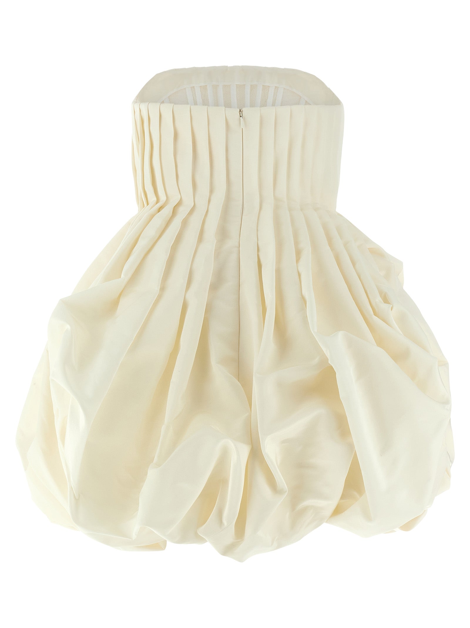 Carolina Herrera White Silk Short Dress
