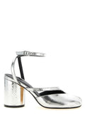 Maison Margiela Silver Calfskin High Heel Pumps