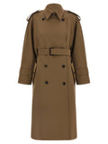 Max Mara Brown Virgin Wool Coat