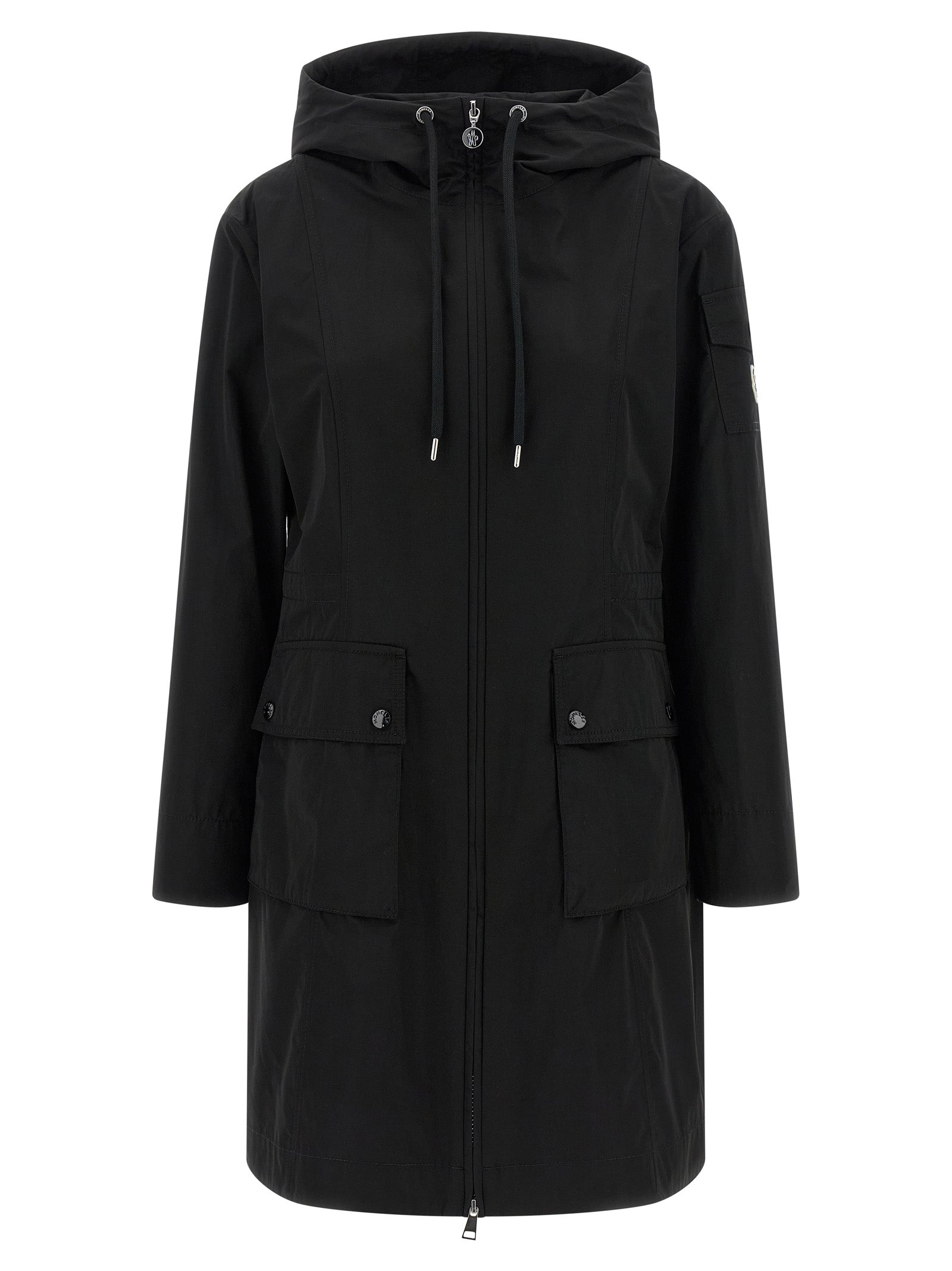 Moncler Black Polyester Parka