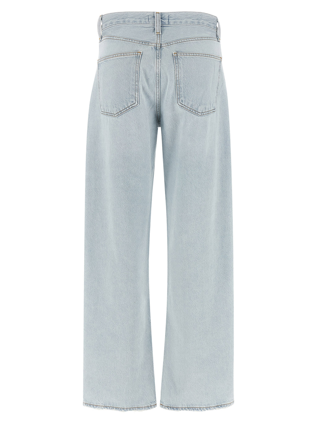 Agolde Blue Cotton Relaxed Fit Jeans