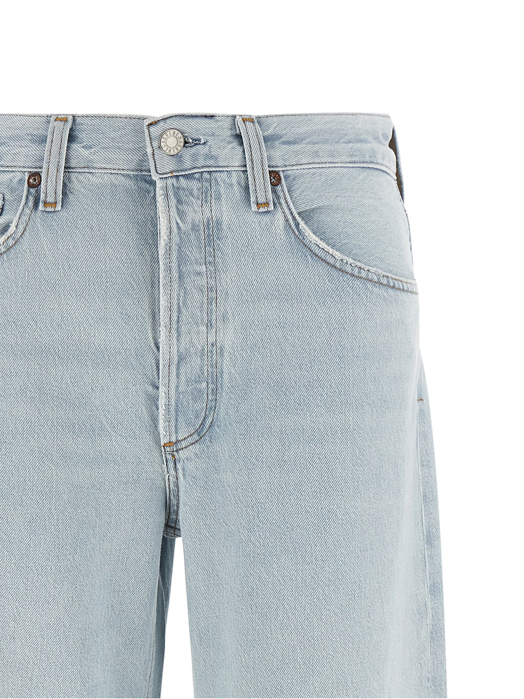 Agolde Blue Cotton Relaxed Fit Jeans
