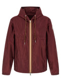 Moncler Bordeaux Polyamide Shell Jacket