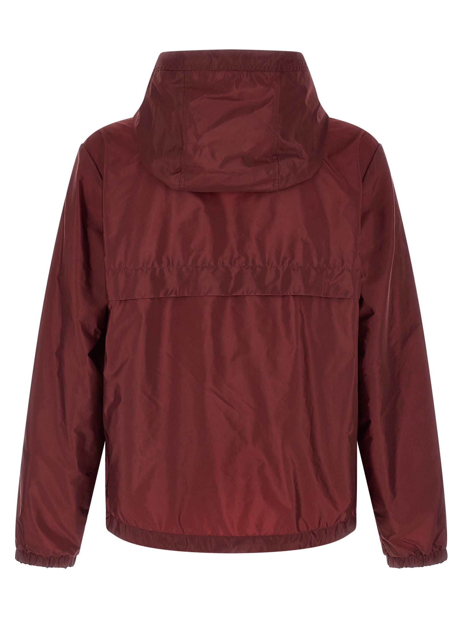 Moncler Bordeaux Polyamide Shell Jacket