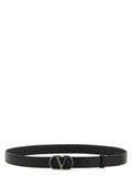 Valentino Garavani Black Calfskin Regular Belt