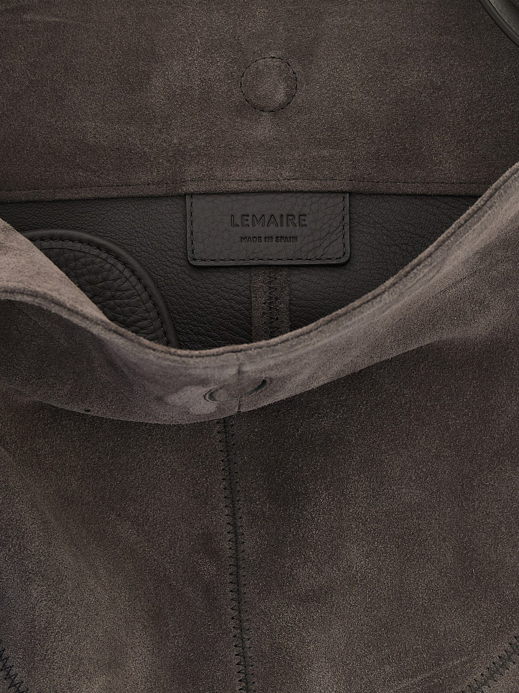 Lemaire Gray Calfskin Shoulder Bag