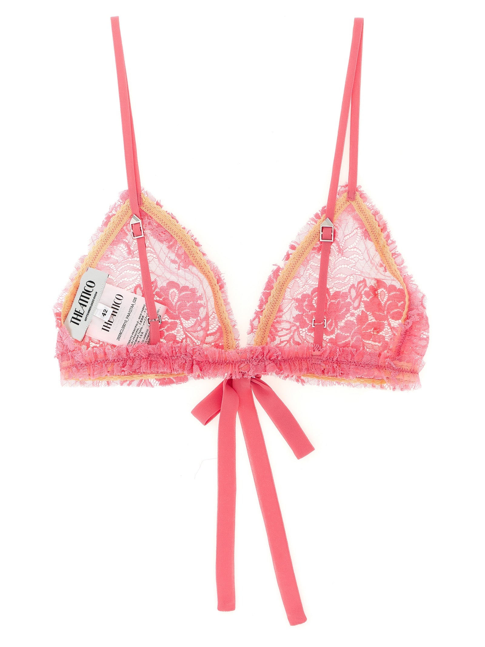 The Attico Multicolor Polyamide Bra