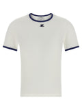 Courrèges Blue Cotton T-Shirt