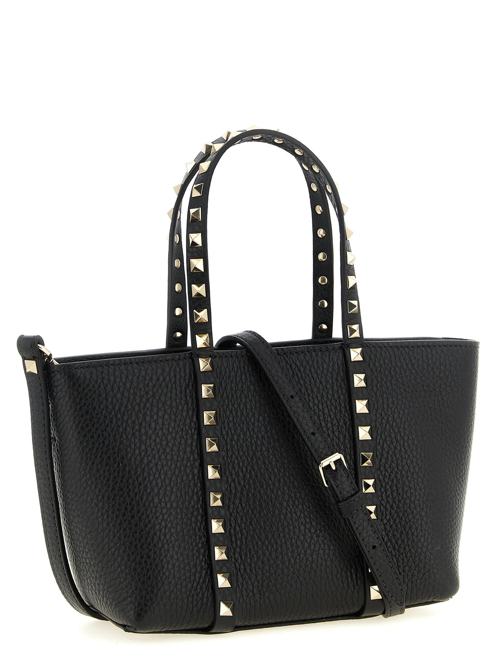 Valentino Garavani Black Calfskin Tote Bag