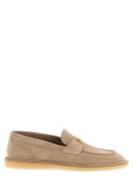 Dolce & Gabbana Beige Calfskin Slip-On Loafers