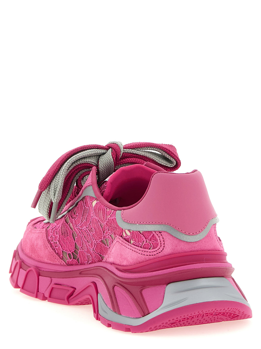 Dolce & Gabbana Fuchsia Polyamide Athletic Sneakers