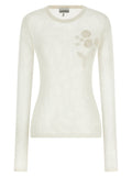 Ganni White Organic Cotton Cardigan