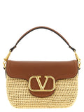 Valentino Garavani Brown Viscose Shoulder Bag