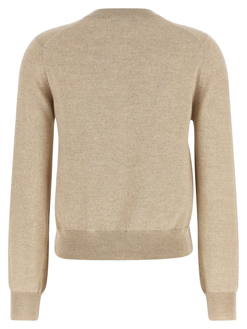Maison Kitsuné Beige Virgin Wool Cardigan