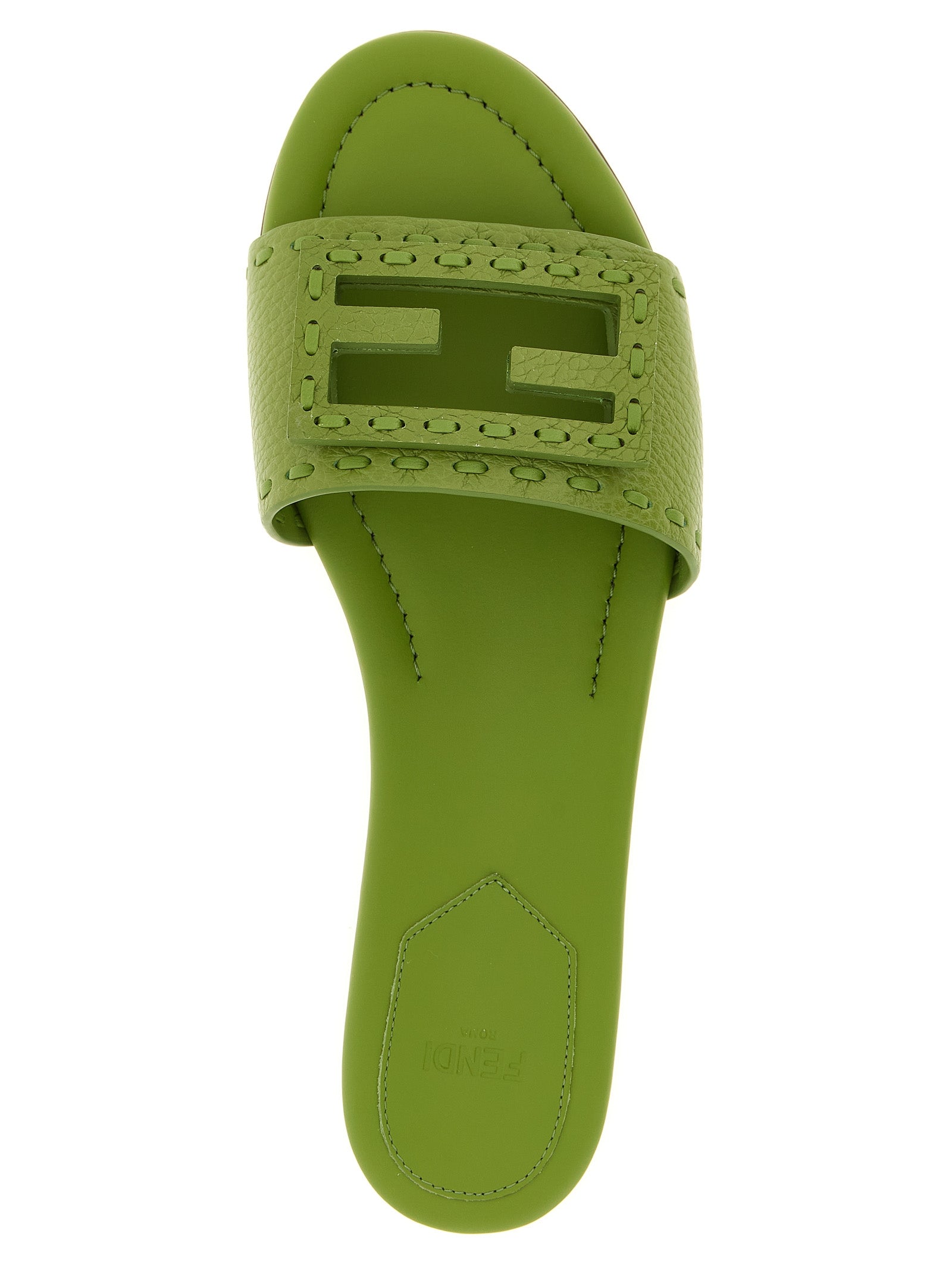 Fendi Bicolor Calfskin Slides