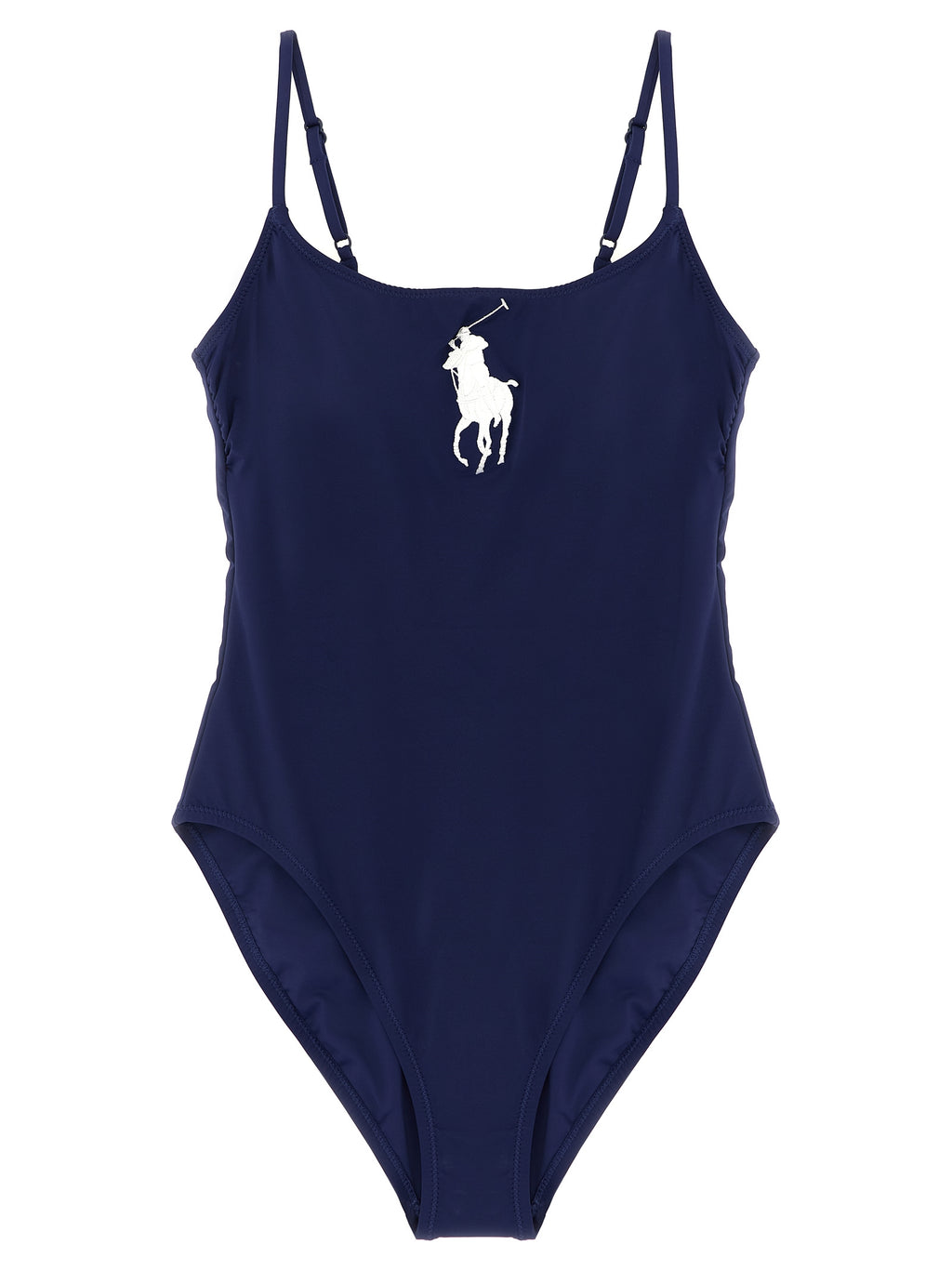 Polo Ralph Lauren Blue Nylon One-Piece Swimsuit