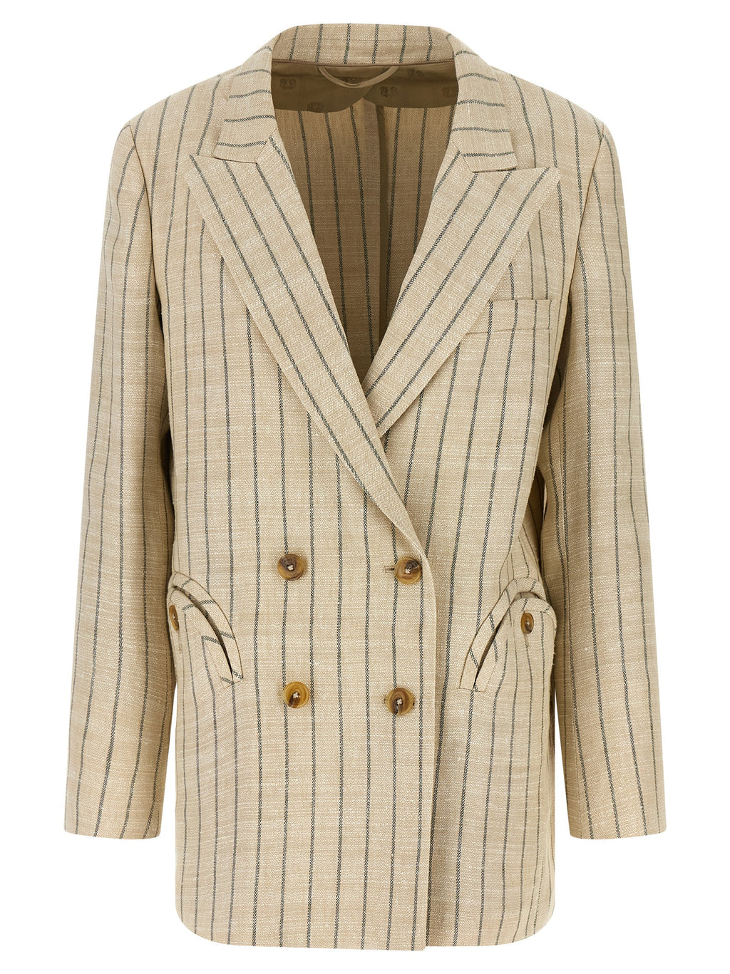 Blazé Milano Beige Cotton Blazer