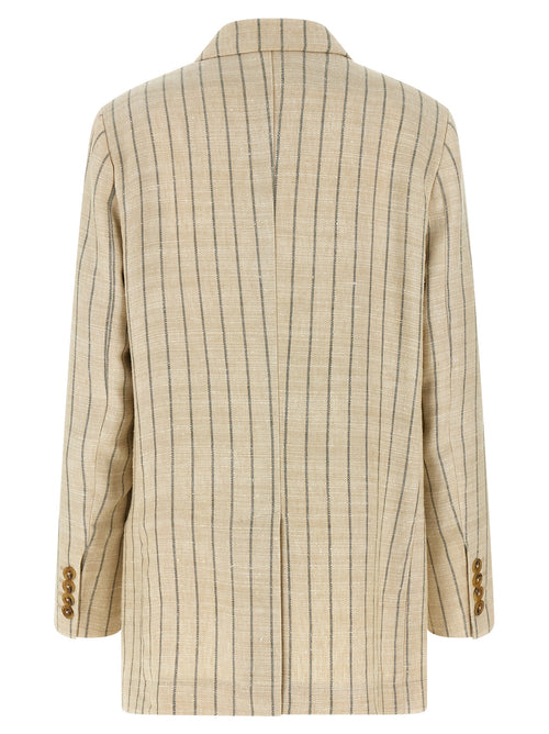 Blazé Milano Blazer aus beiger Baumwolle