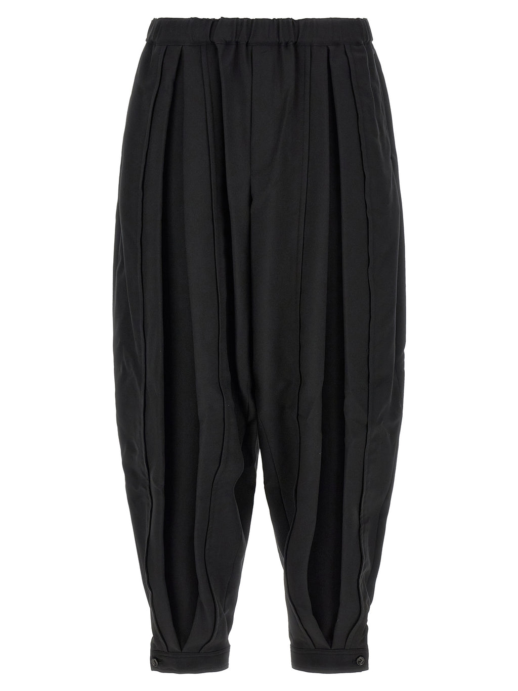 Comme Des Garçons Black Polyester Casual Pants
