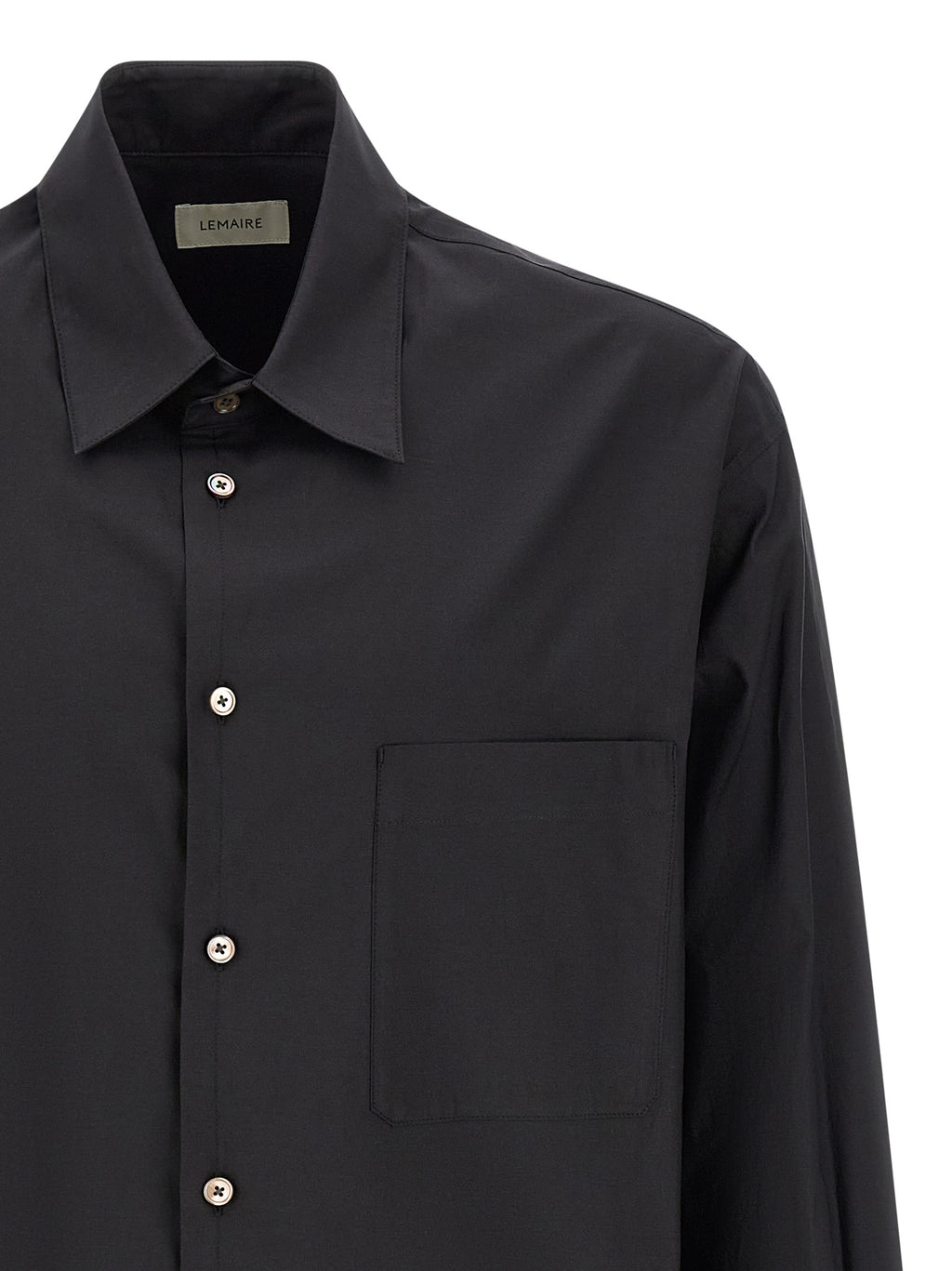 Lemaire Black Cotton Blouse