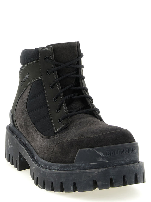 Balenciaga Braune Stiefeletten aus Kalbsleder