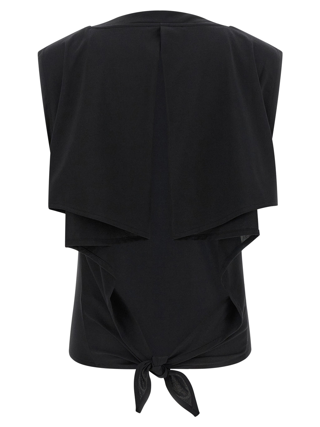 Jacquemus Black Paper Sleeveles T-Shirt
