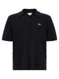 Lacoste Black Cotton Polo Shirt