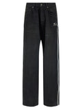 Balenciaga Black Cotton Flared Jeans
