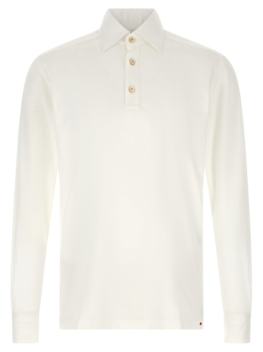 Kiton White Cotton Polo Shirt